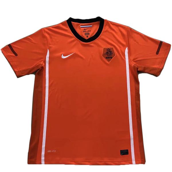Netherlands maillot de football rétro domicile match maillot de football sportswear homme 2010